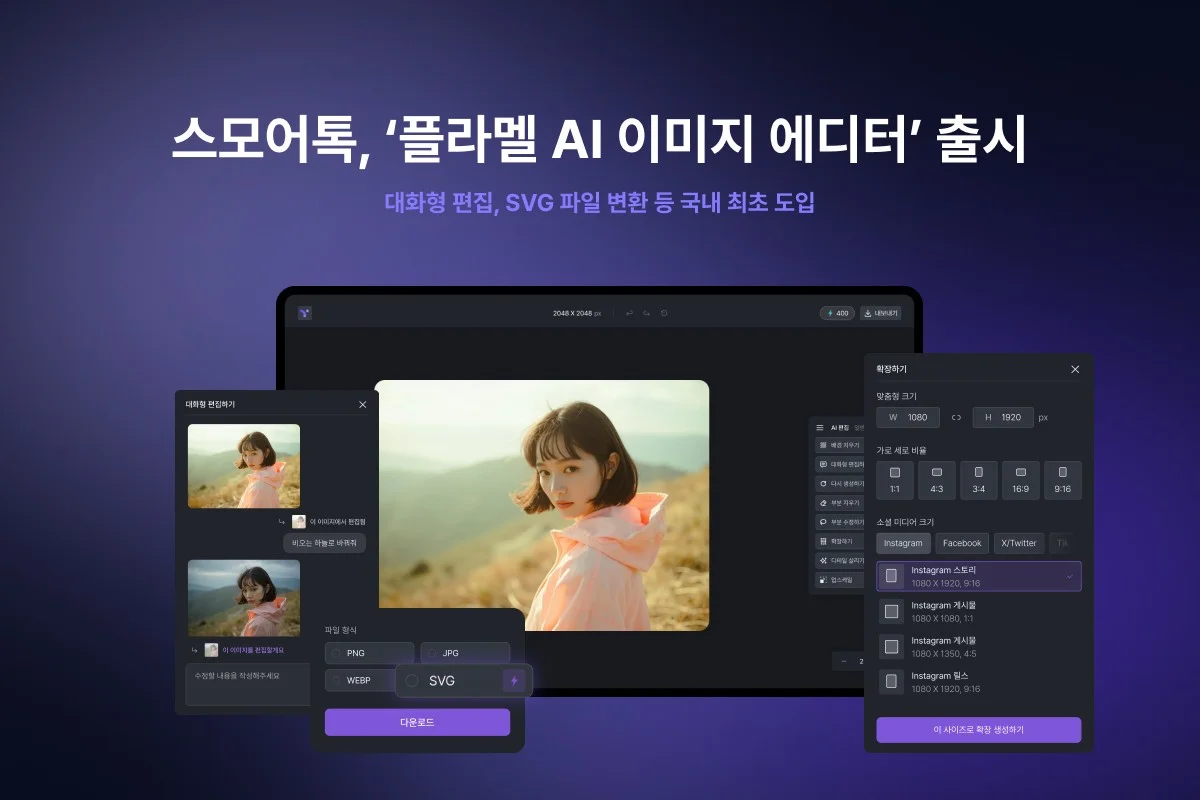 "월 3만원 포토샵 이제 안녕?" 말로 그림 고치는 한국 AI 편집기 등장
